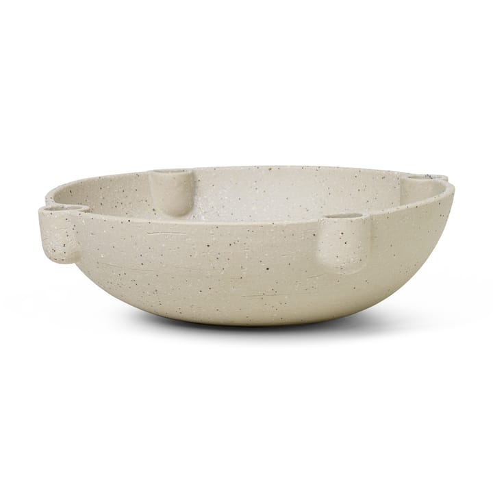 Bougeoir de l'avent Bowl céramique large Ø27 cm - Gris clair - Ferm LIVING