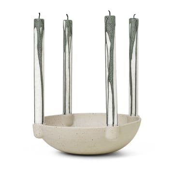 Bougeoir de l'avent Bowl céramique large Ø27 cm - Gris clair - Ferm Living