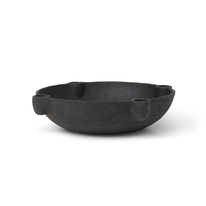 Bougeoir de l'avent Bowl céramique large Ø27 cm - Gris foncé - Ferm LIVING