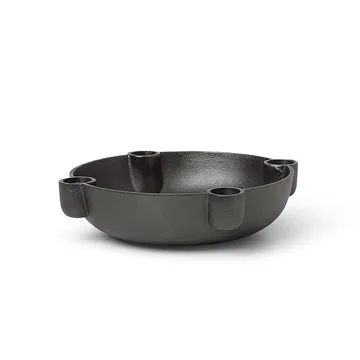 Bougeoir de l'avent Bowl moyen Ø20 cm - Blackened Aluminium - Ferm Living