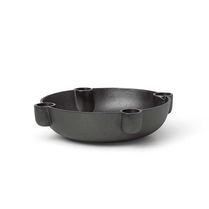 Bougeoir de l'avent Bowl moyen Ø20 cm - Blackened Aluminium - Ferm LIVING