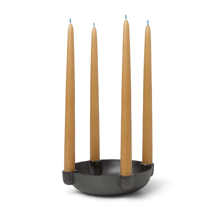 Bougeoir de l'avent Bowl moyen Ø20 cm, Blackened Aluminium Ferm Living