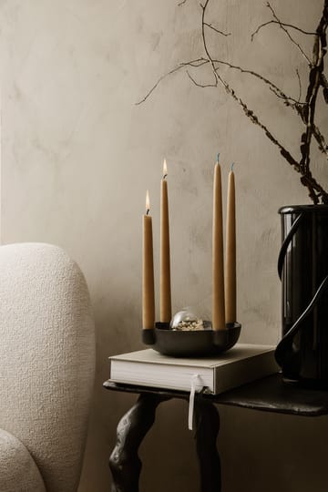 Bougeoir de l'avent Bowl moyen Ø20 cm - Blackened Aluminium - Ferm Living