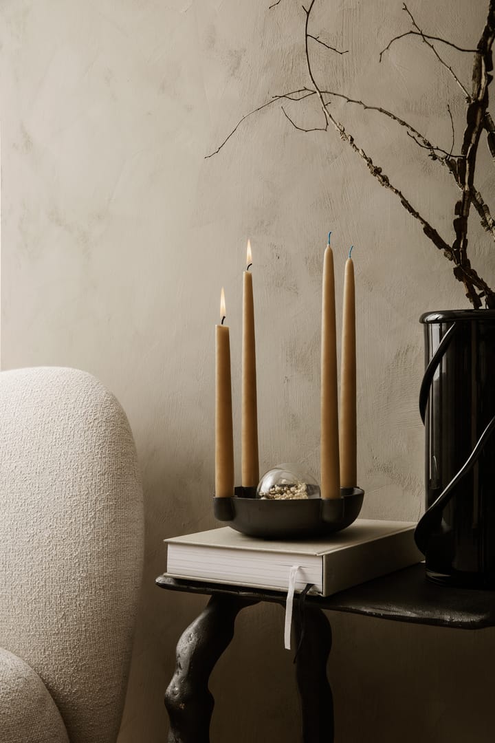 Bougeoir de l'avent Bowl moyen Ø20 cm, Blackened Aluminium Ferm Living