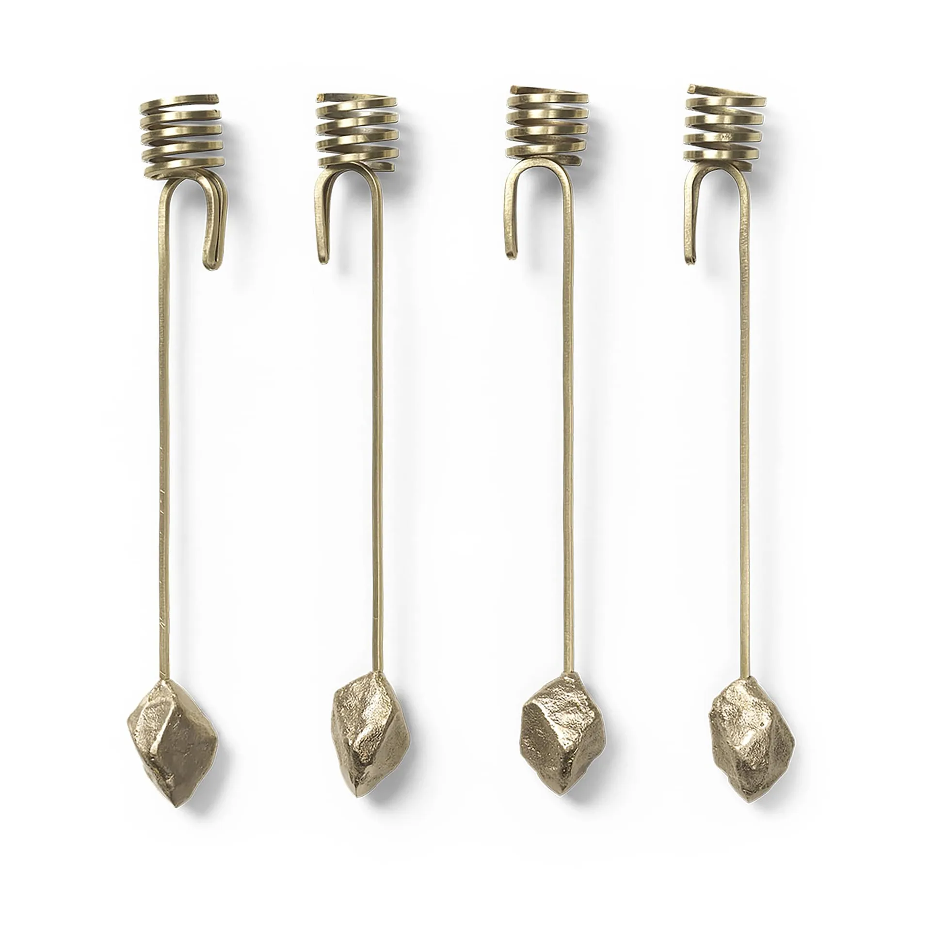 Bougeoir en pierre pour arbre de Noël, laiton Ferm Living