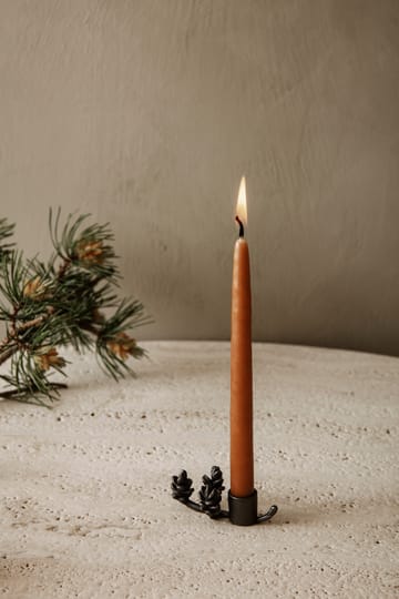 Bougeoir Forest 6 cm - Laiton noir - Ferm Living