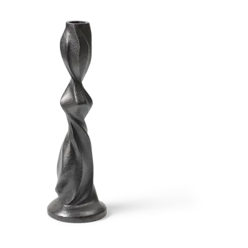 Bougeoir Gale 25 cm - Blackened Aluminium - Ferm Living