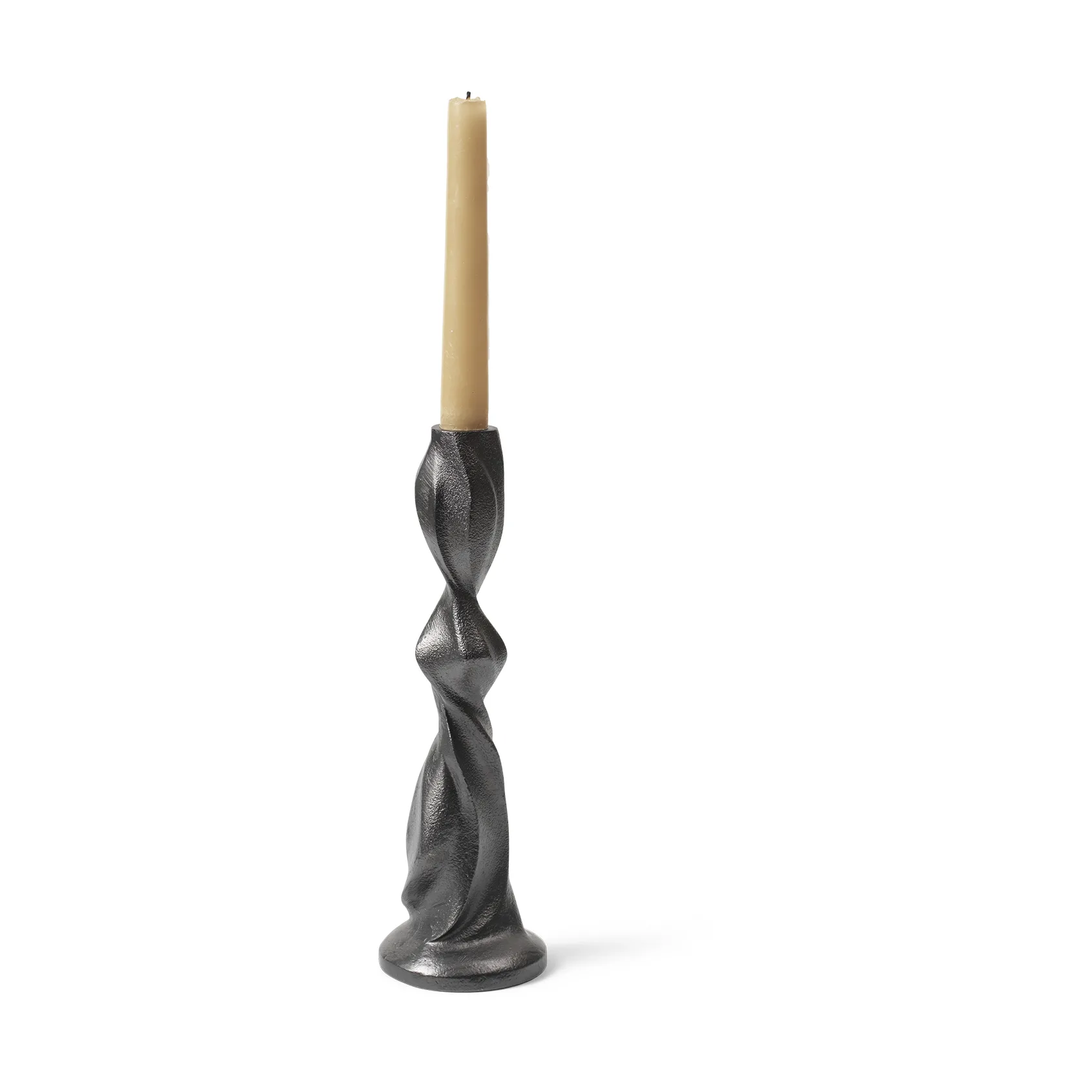 Bougeoir Gale 25 cm, Blackened Aluminium Ferm Living