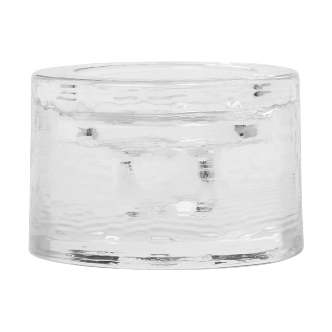 Bougeoir Gradia rond Ø8 cm - Clear - Ferm Living