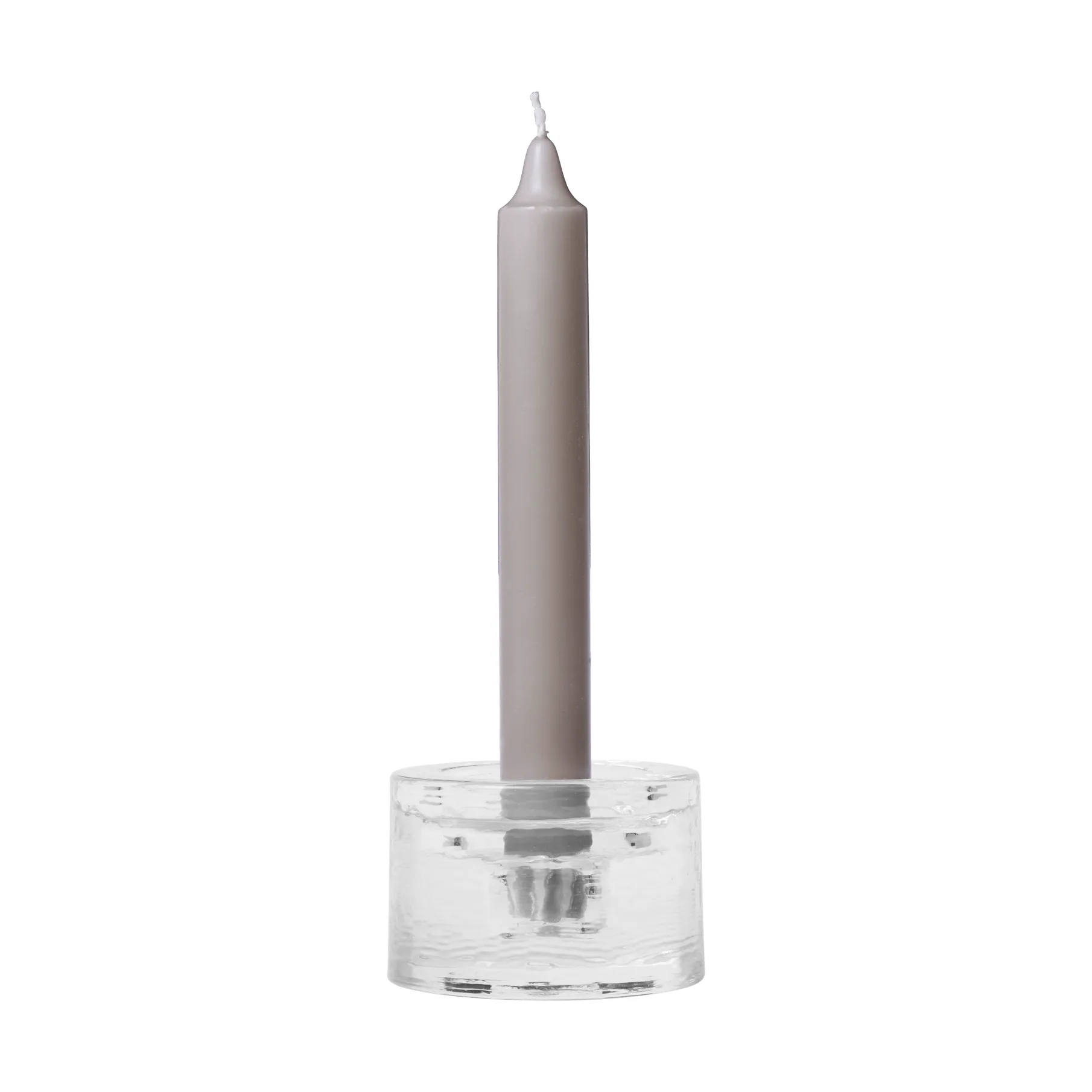 Bougeoir Gradia rond Ø8 cm, Clear Ferm Living