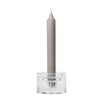 Bougeoir Gradia rond Ø8 cm - Clear - Ferm Living
