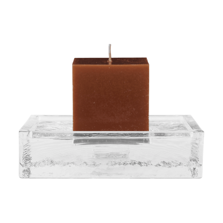 Bougeoir Gradia square 16x16 cm, Clear Ferm Living