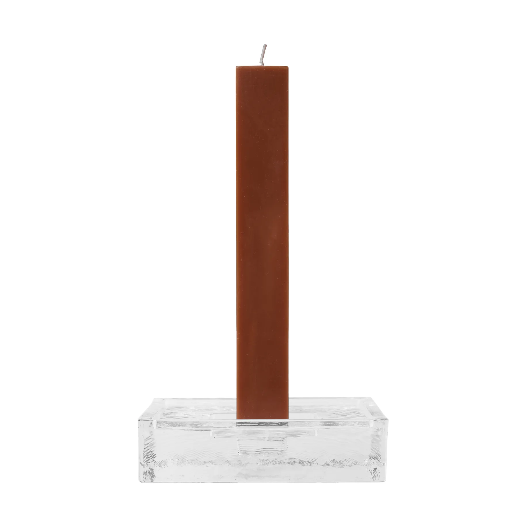 Bougeoir Gradia square 16x16 cm, Clear Ferm Living