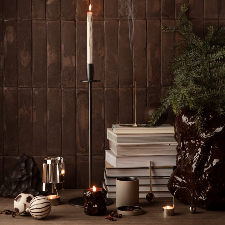 Bougeoir Hoy, Noir Ferm Living