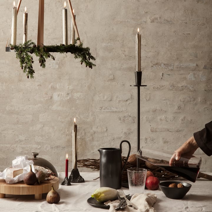 Bougeoir Hoy, Noir Ferm Living
