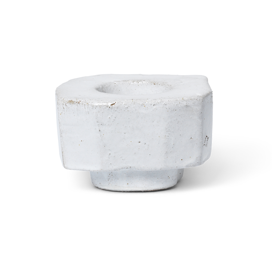 ferm LIVING Bougeoir Kurinu White | Design Scandinave | Bougeoirs | Blanc