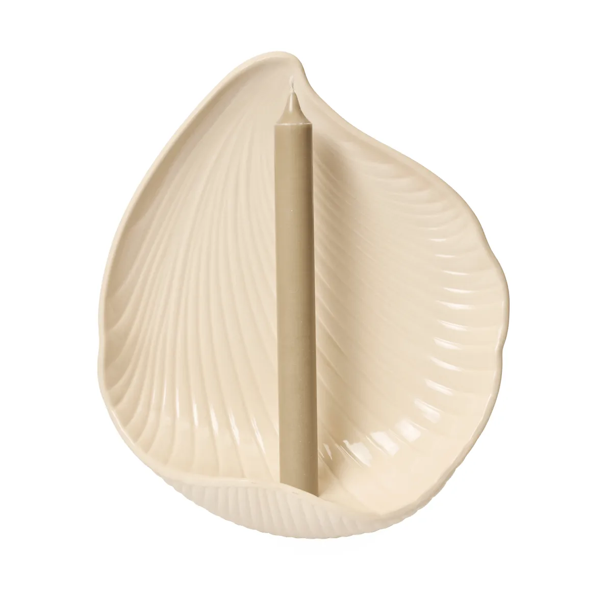 Bougeoir mural Shell, Off-white, 24x9,5x28,2 cm Ferm Living