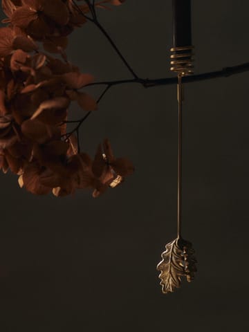 Bougeoir sapin de Noël Oak leaf, 4 pièces - Brass - Ferm Living