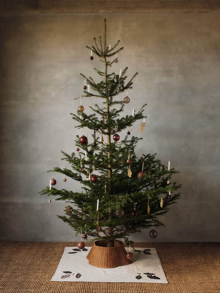 Bougeoir sapin de Noël Oak leaf, 4 pièces, Brass Ferm Living