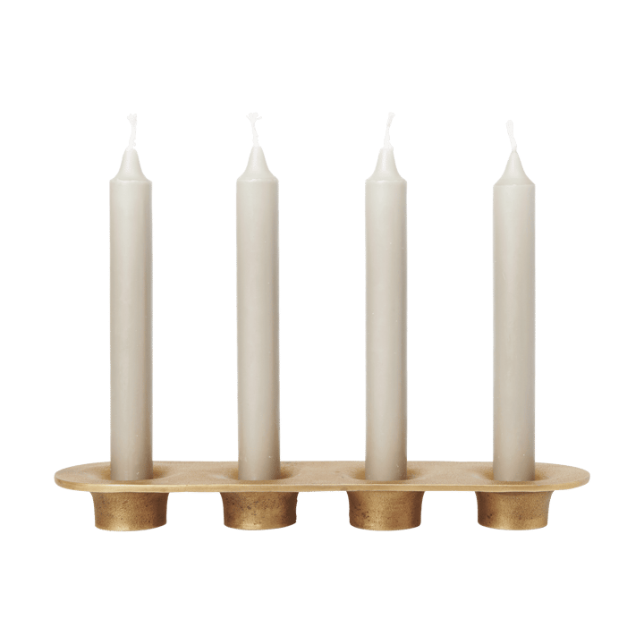 Bougeoir Soothe 4 8x29 cm, Brass Finish Ferm Living