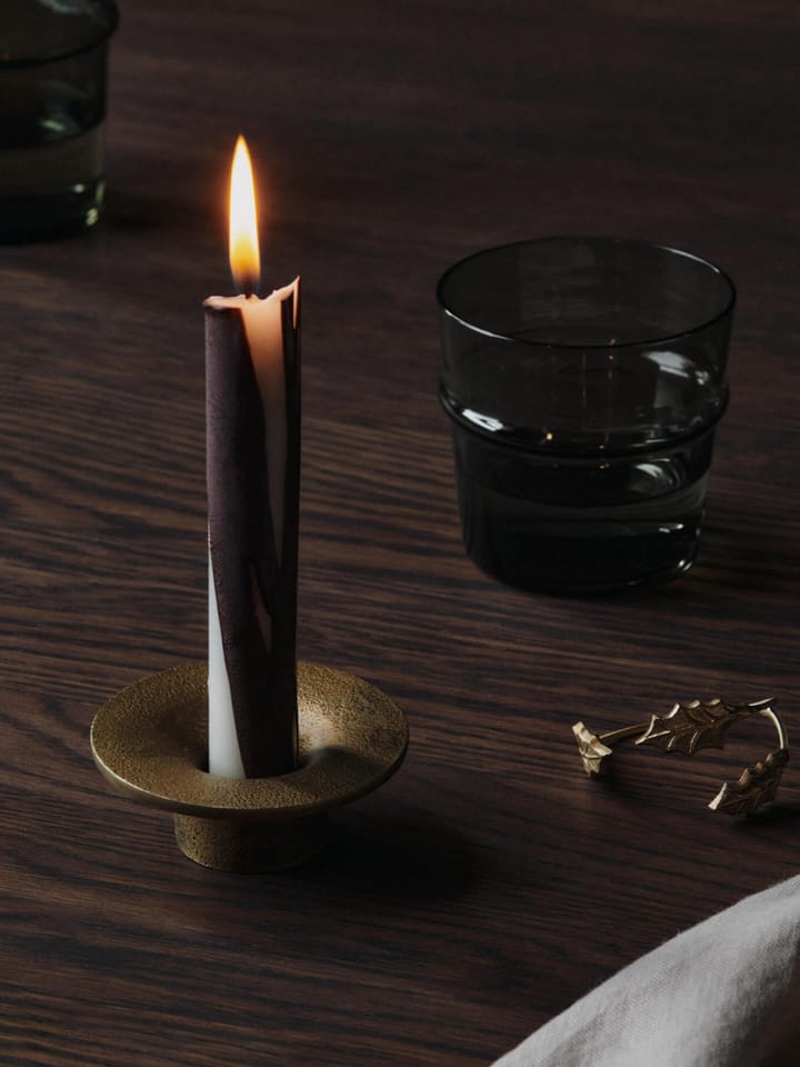 Bougeoir Soothe Ø8 cm, Brass Finish Ferm Living