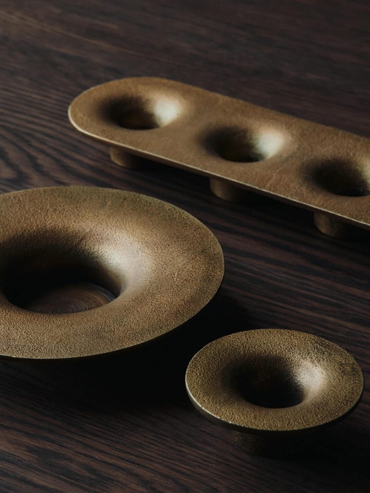Bougeoir Soothe Ø8 cm, Brass Finish Ferm Living