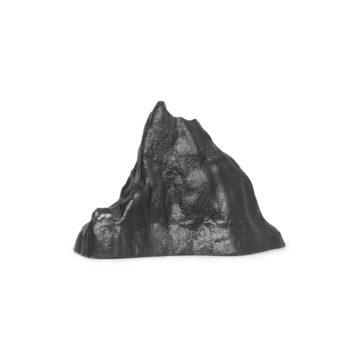 Bougeoir Stone 6,8 cm - Aluminium noir - ferm LIVING
