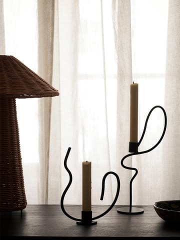 Bougeoir Valse high - Noir - ferm LIVING