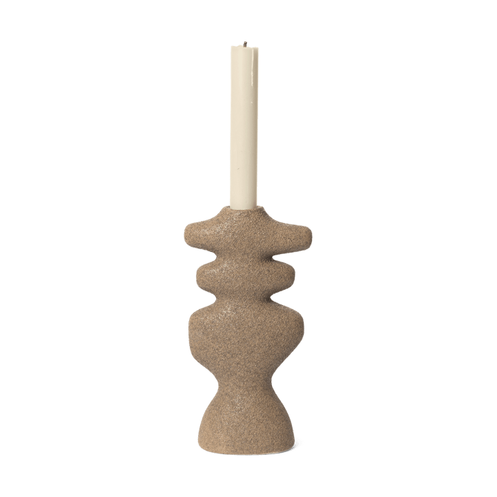 Bougeoir Yara large, Sable foncé Ferm Living