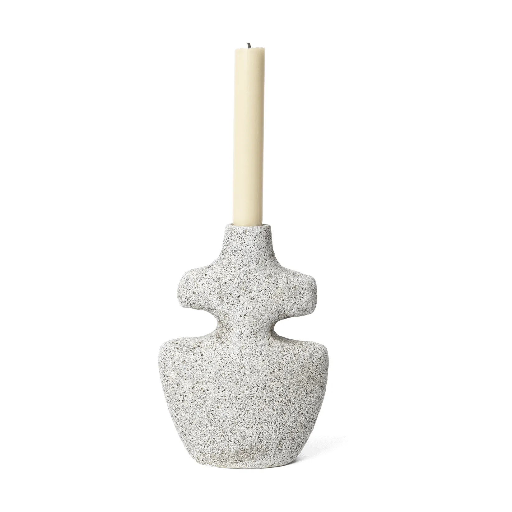 Bougeoir Yara medium, Ponce grise Ferm Living