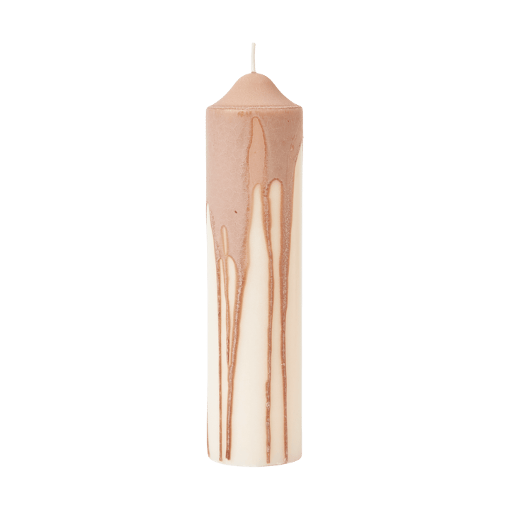 Bougie bloc Dryp, Beige, 20 cm Ferm Living