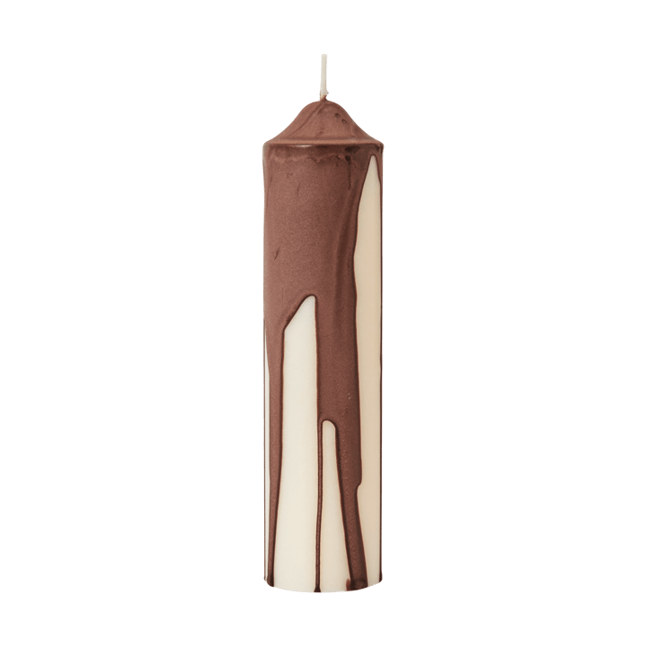 Bougie bloc Dryp - Dark Chocolate, 20 cm - Ferm Living