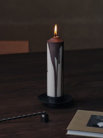 Bougie bloc Dryp - Dark Chocolate, 20 cm - Ferm Living