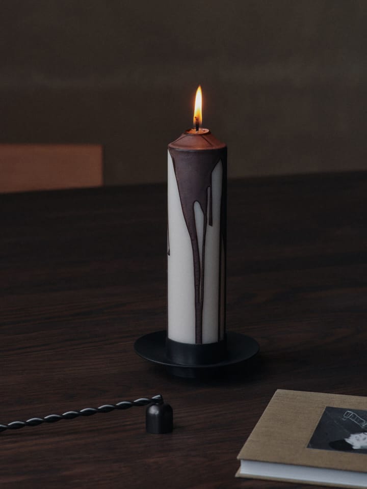 Bougie bloc Dryp, Dark Chocolate, 20 cm Ferm Living