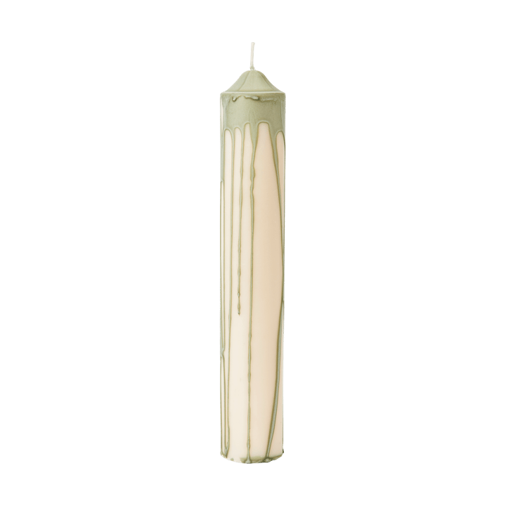 Bougie bloc Dryp - Tea Green, 30 cm - Ferm Living