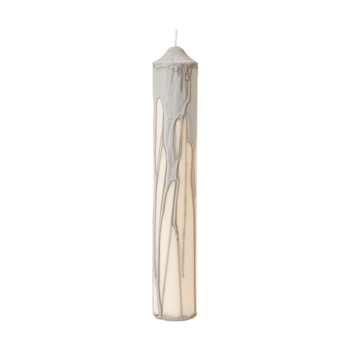 Bougie bloc Dryp - Warm Grey, 30 cm - Ferm Living
