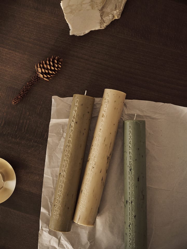 Bougie calendrier Mura, Ash brown Ferm Living