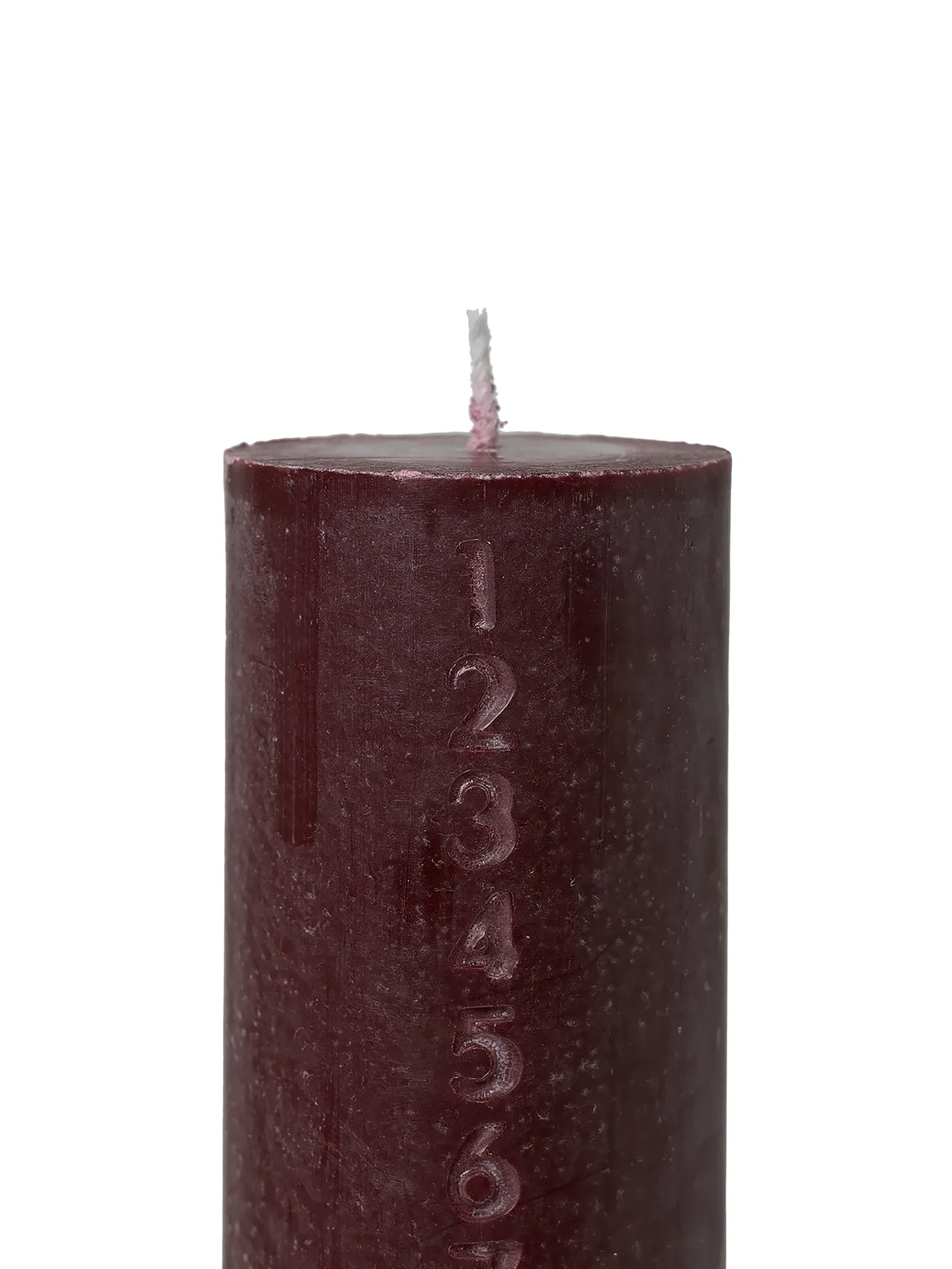 Bougie de l'Avent Pure, Bordeaux Ferm Living