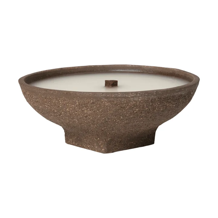 Bougie d’extérieur Vei - Marron, Ø30x12,5 cm - Ferm Living