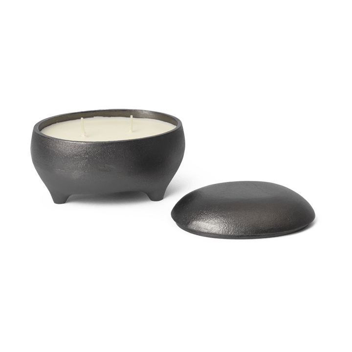 Bougie en bocal Evoke twin, Aluminium noirci Ferm Living