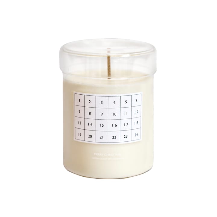 Bougie parfumée Christmas Calendar, Blanc Ferm Living