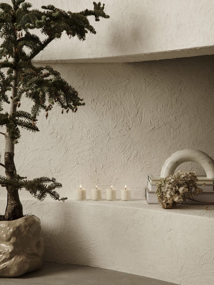 Bougie parfumée de l'Avent Lot de 4, Blanc Ferm Living