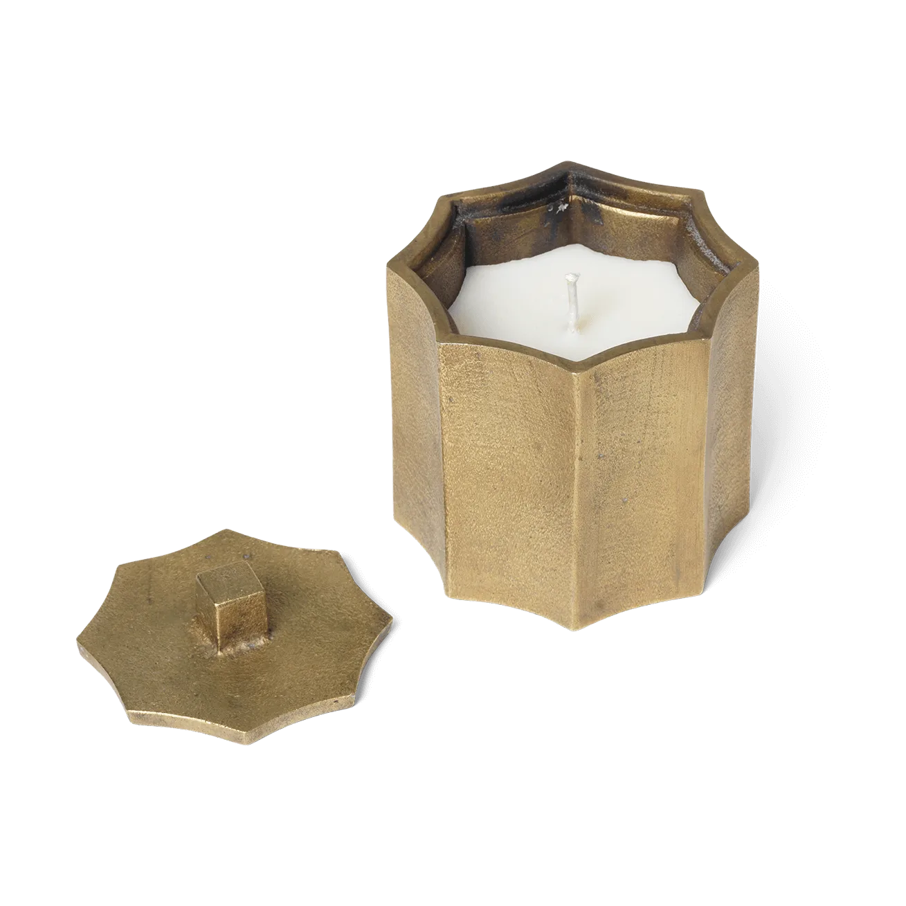Bougie parfumée Otte 23 h, Brass finish Ferm Living