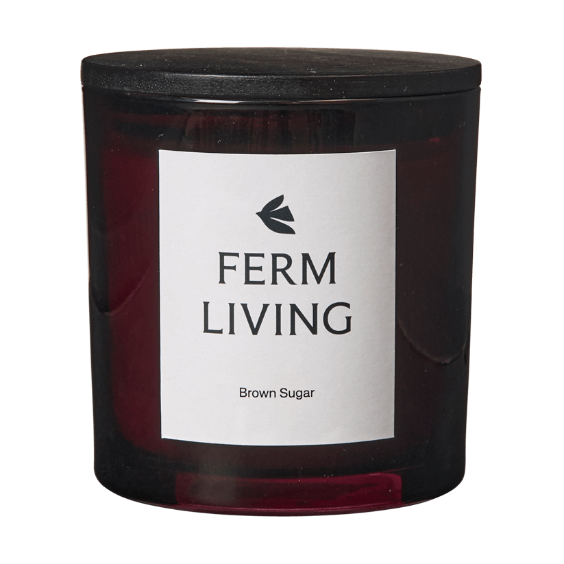 Ferm Living Bougie parfumée Vitto 45 h Dark Grape | Design Scandinave | Bougies parfumées & diffuseurs | Vert