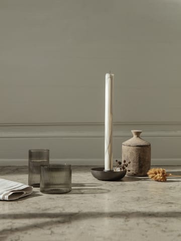 Bougie stéarine Dryp Lot de 2 - Warm Grey - Ferm Living