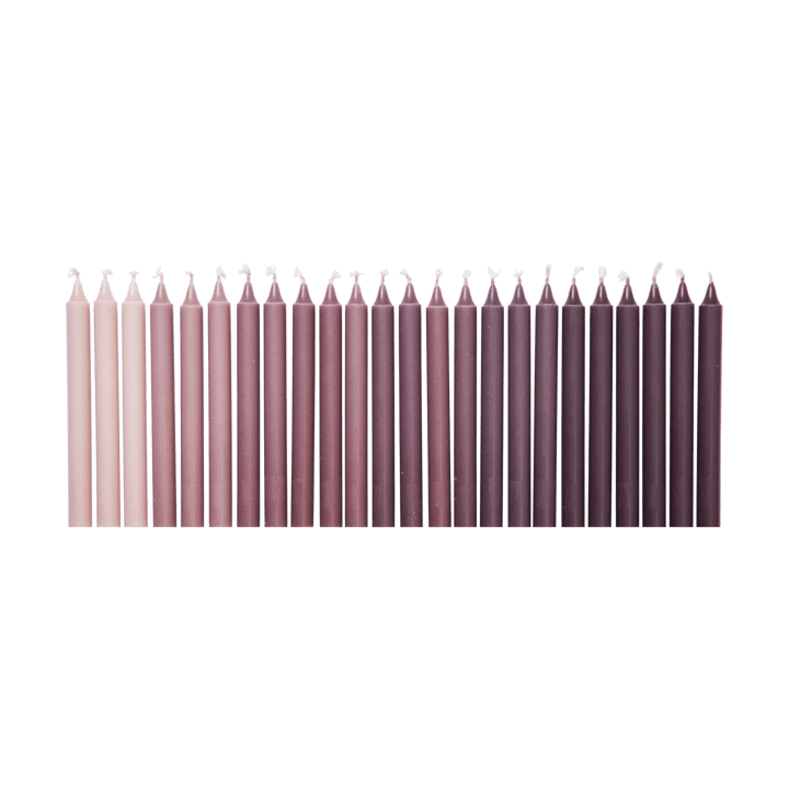 Bougies antiques Ombre, 24 pièces, Dark grape Ferm Living