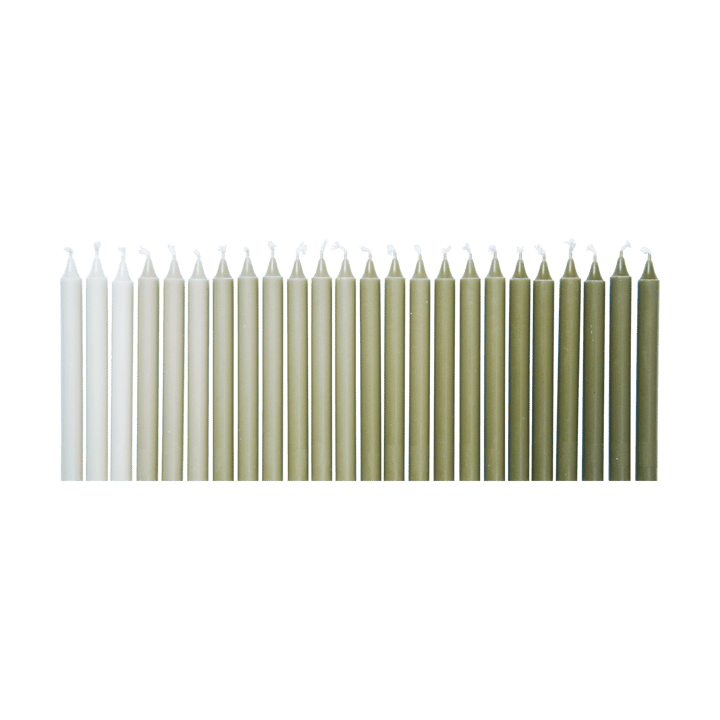 Bougies antiques Ombre, 24 pièces - Khaki - Ferm Living