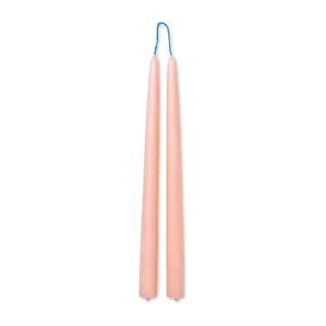 Bougies faites main dipped candles 30 cm Lot de 2 - Blush - Ferm Living