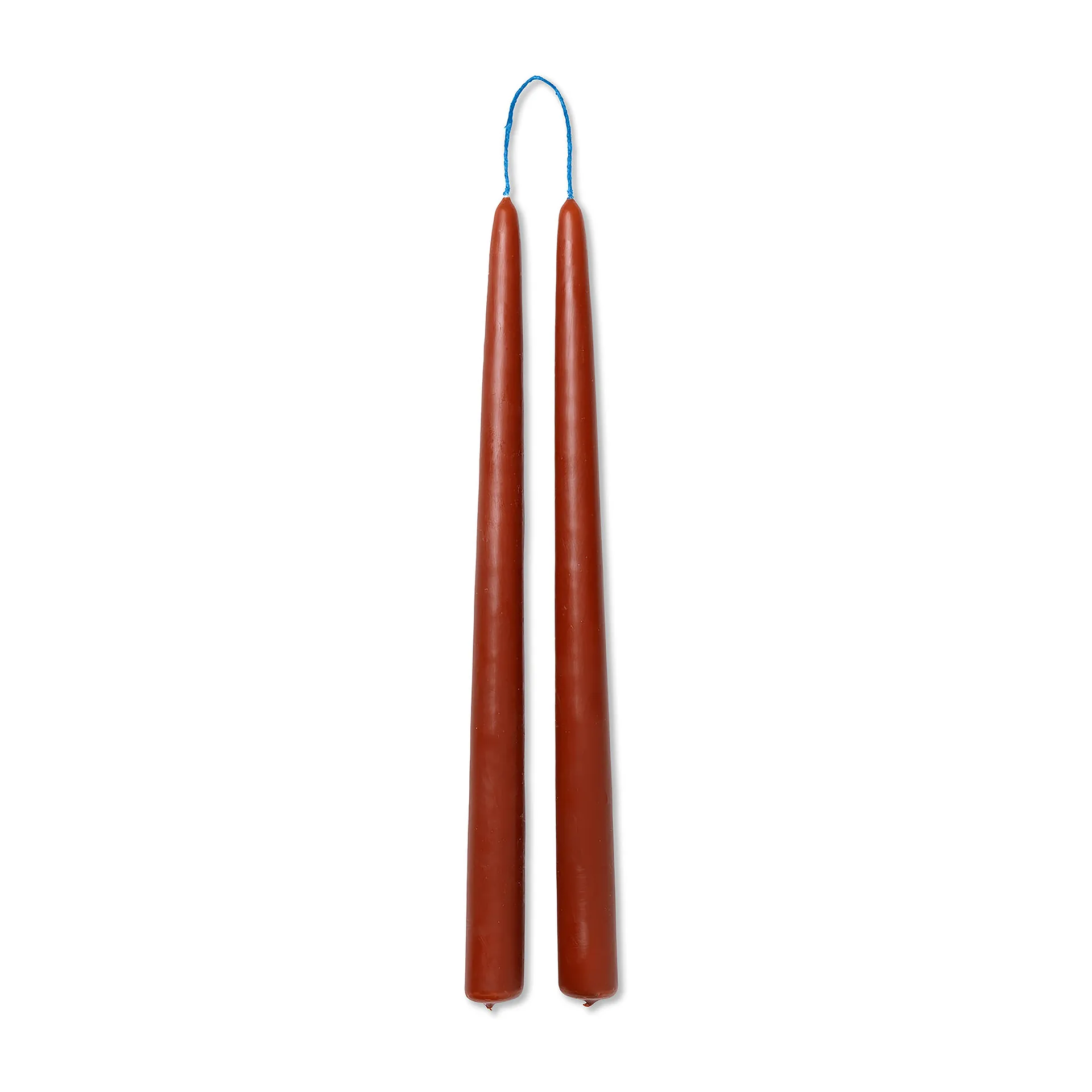 Bougies faites main dipped candles 30 cm Lot de 2, Rust Ferm Living