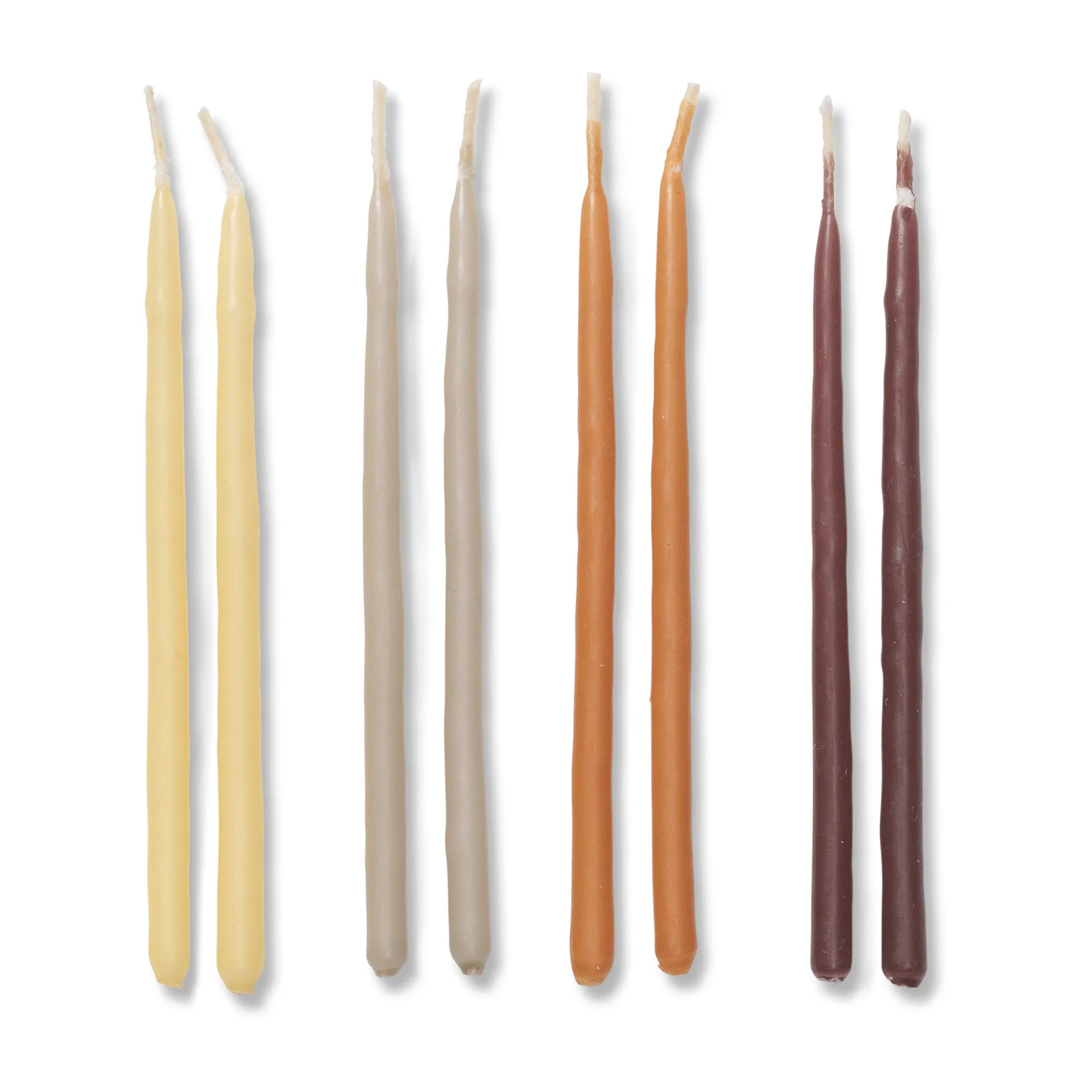 Bougies miniatures, paquet de 24, 10 cm, Mélange Calme Ferm Living